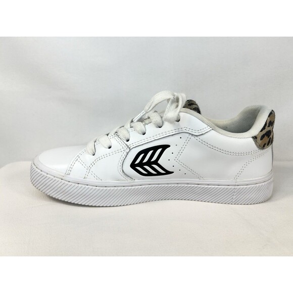 Cariuma Salvas Leather Sneakers Women's Size 9 Leopard White Lace Up Casual - Picture 6 of 12